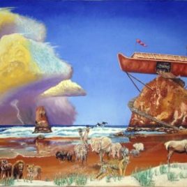 Noah’s Ark on Haystack – Original Oil