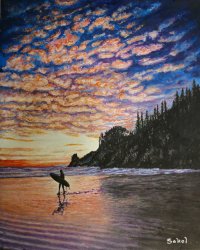 Surfer At Short Sands